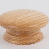 Knob style A 70mm ash lacquered wooden knob
